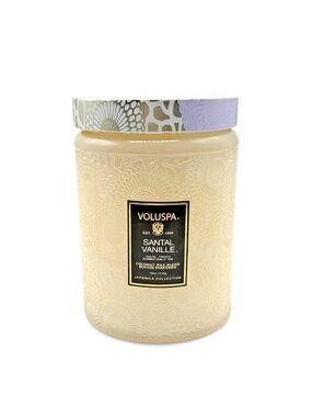 Voluspa Santal Vanille 18oz Candle Japonica Glass Jar Vanilla No Box Unused N ns